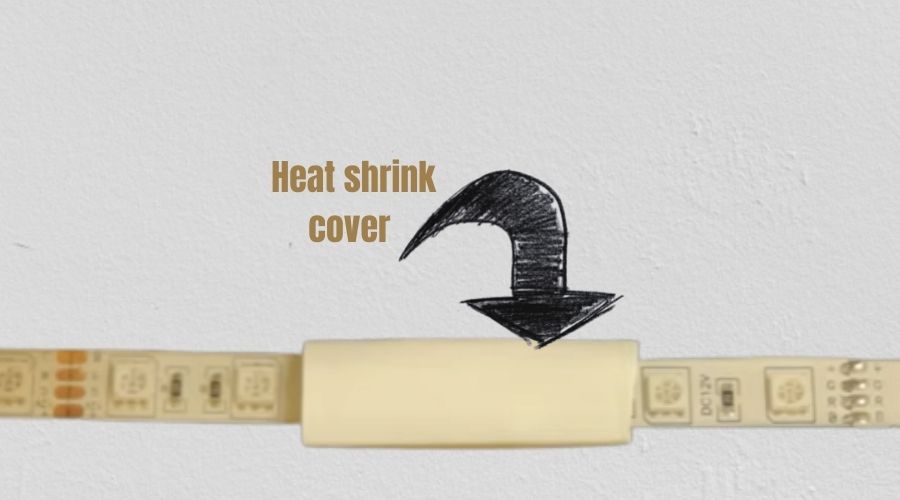 heat strink covers leds