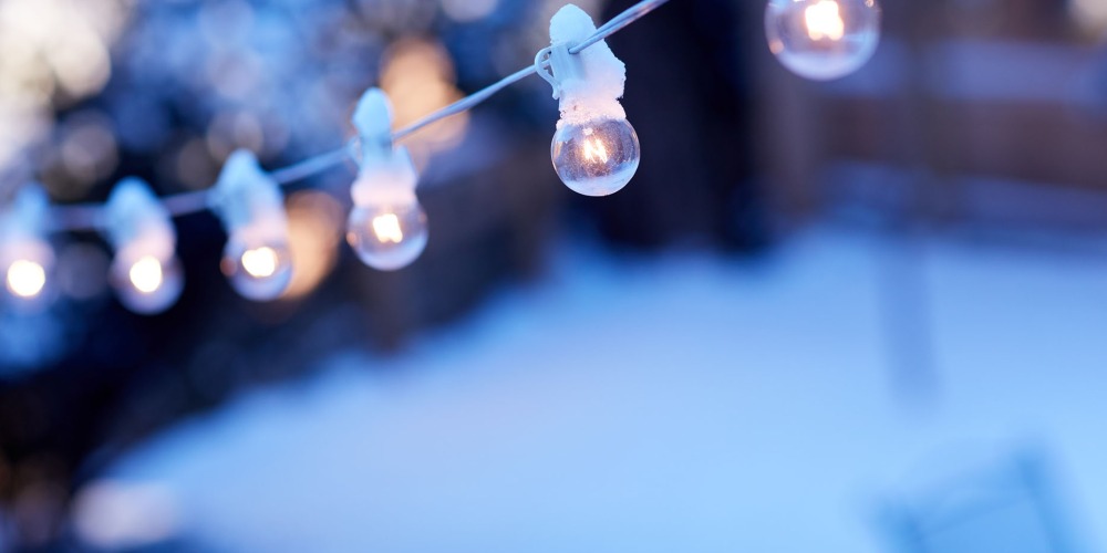 Can You Leave Patio String Lights Out In Winter? - Anais and Reese World